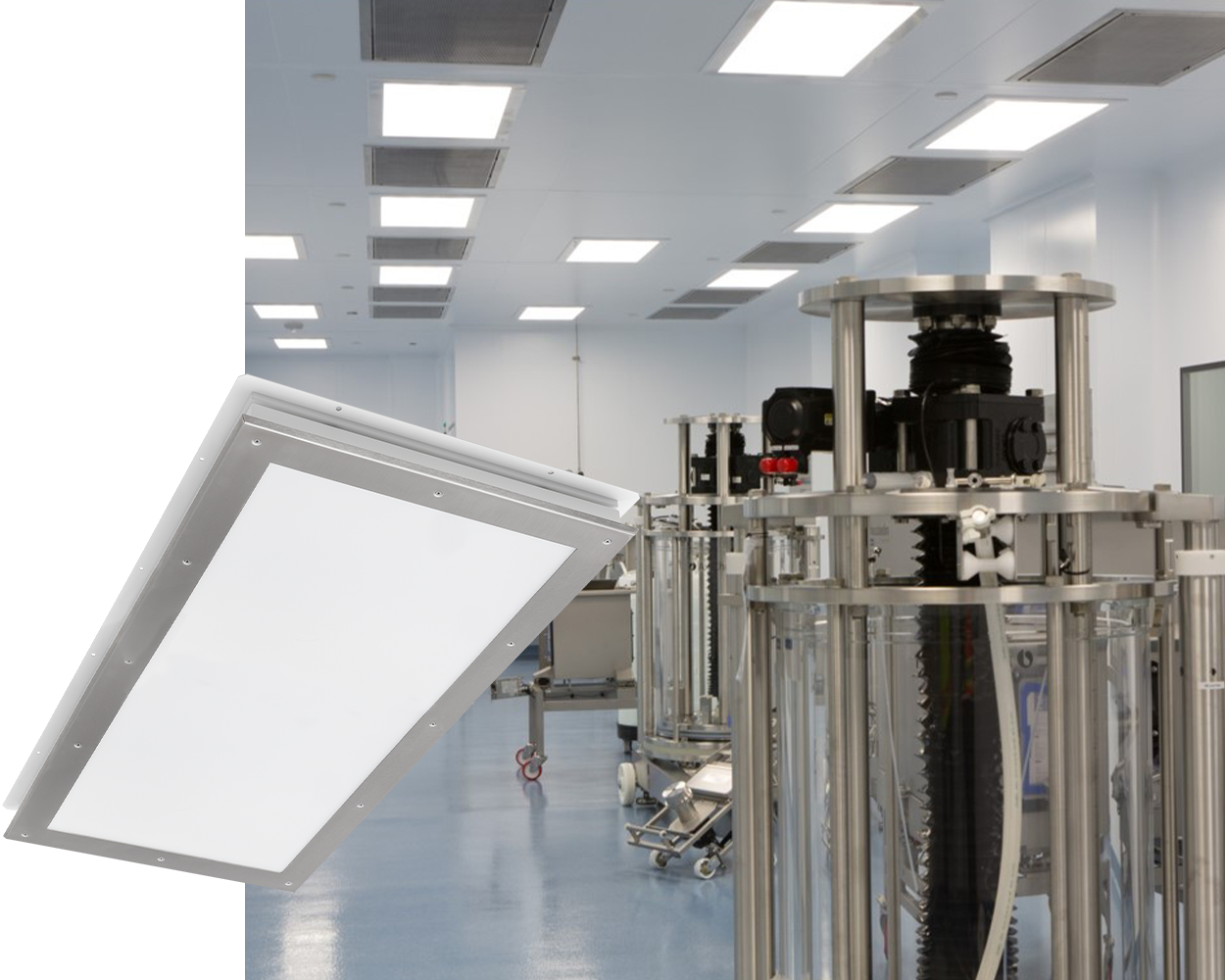 CSSETO product over application image of modular cleanroom